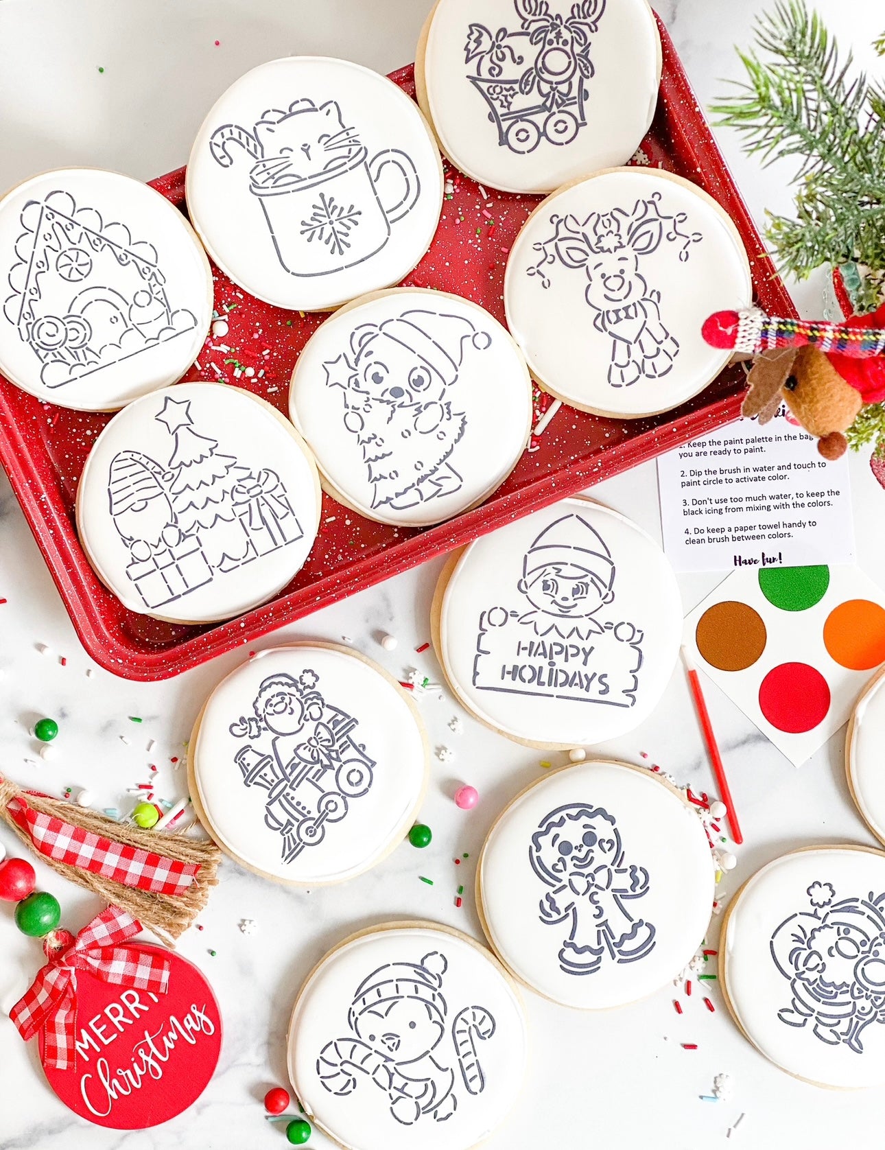 Paint Your Own Christmas Cookie